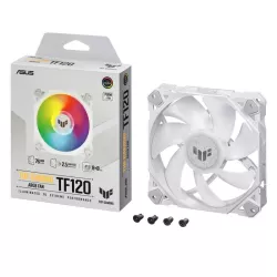 ASUS TUF GAMING TF120 ARGB WHITE EDITION Boitier PC Refroidisseur d'air 12 cm Blanc 1 pièce(s)