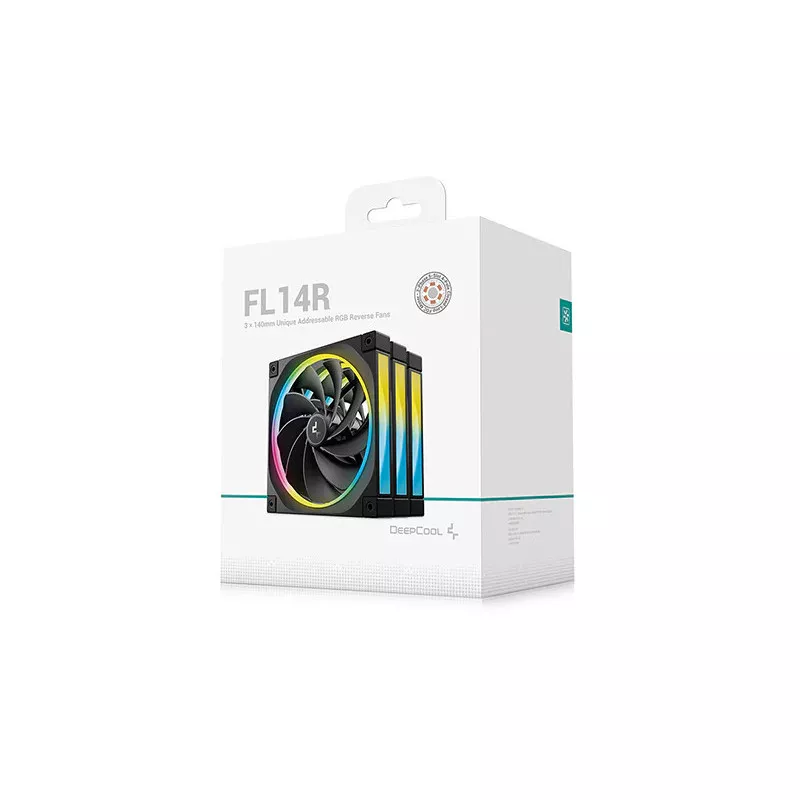 DeepCool FL14R Boitier PC Ventilateur 14 cm Noir 3 pièce(s)