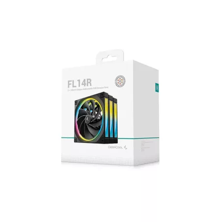 DeepCool FL14R Boitier PC Ventilateur 14 cm Noir 3 pièce(s)