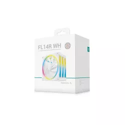 DeepCool FL14R Boitier PC Ventilateur 14 cm Blanc 3 pièce(s)