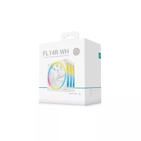 DeepCool FL14R Boitier PC Ventilateur 14 cm Blanc 3 pièce(s)