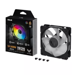 ASUS TUF Gaming TR120 ARGB Reverse Fan - Single Pack Boitier PC Ventilateur 12 cm Noir