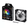 ASUS TUF Gaming TR120 ARGB Reverse Fan - Single Pack Boitier PC Ventilateur 12 cm Noir