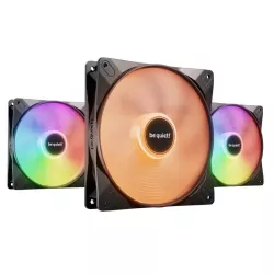 be quiet! Light Wings LX 140 mm PWM | Ventilateur PC ARGB high-speed, Pack de 3