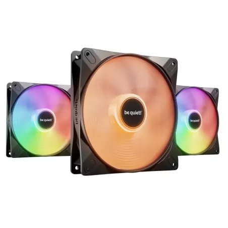 be quiet! Light Wings LX 140 mm PWM | Ventilateur PC ARGB high-speed, Pack de 3
