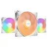 be quiet! Light Wings LX 140 mm PWM | Ventilateur PC ARGB White high-speed, Pack de 3