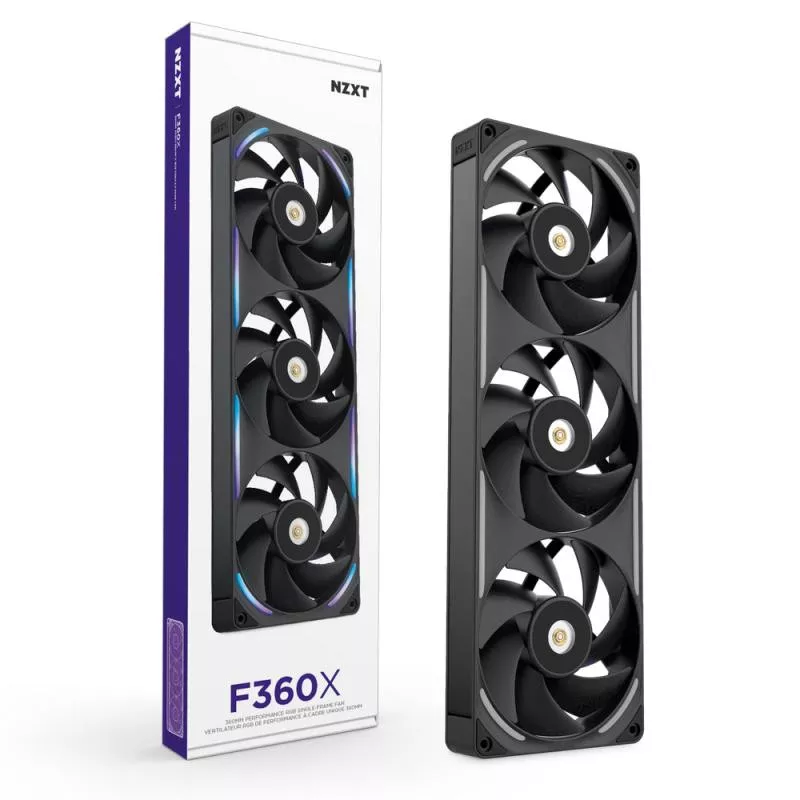 NZXT F360X Boitier PC Ventilateur 12 cm Noir 1 pièce(s)