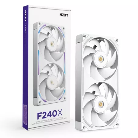 NZXT F240X Boitier PC Ventilateur 12 cm Blanc 1 pièce(s)
