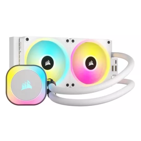 Corsair H100I Processeur Refroidisseur hybride 12 cm Blanc