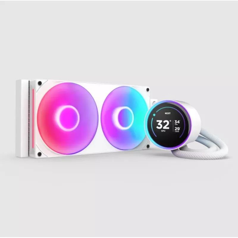 NZXT Kraken Elite 280 RGB Processeur Refroidisseur de liquide tout-en-un 14 cm Blanc 1 pièce(s)