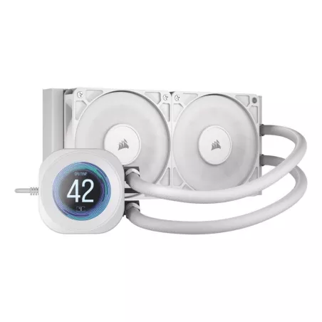 Corsair Nautilus 240 RS LCD Processeur Refroidisseur de liquide tout-en-un 12 cm Blanc 1 pièce(s)