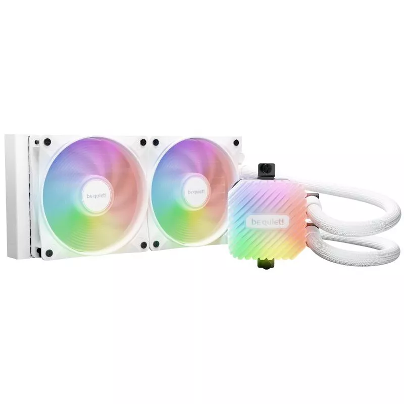 be quiet! Light Loop 240 mm White | Système de refroidissement liquide tout-en-un, 240 mm, blanc, socket Intel et AMD, ARGB