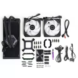 Cooler Master MasterLiquid 240 ATMOS Processeur Kit de refroidissement du liquide 12 cm Noir