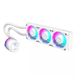 GIGABYTE AORUS WATERFORCE X II 360 ICE Refroidisseur liquide pour processeur AIO - 3x ventilateurs ARGB de 120 mm, écran LCD…