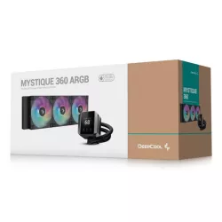 DeepCool MYSTIQUE 360 ARGB Processeur Refroidisseur de liquide tout-en-un 12 cm Noir 1 pièce(s)