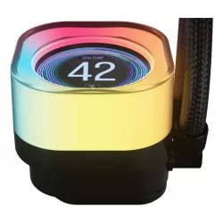 Corsair iCUE LINK TITAN 360 RX LCD Processeur Refroidisseur d'air 12 cm Noir 1 pièce(s)