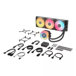Corsair iCUE LINK TITAN 360 RX LCD Processeur Refroidisseur d'air 12 cm Noir 1 pièce(s)