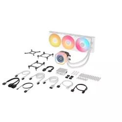 Corsair iCUE LINK TITAN 360 RX LCD Processeur Refroidisseur de liquide tout-en-un 12 cm Blanc 1 pièce(s)