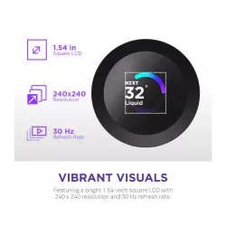 NZXT Kraken Plus 240 Processeur Refroidisseur de liquide tout-en-un 12 cm Noir