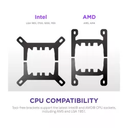 NZXT Kraken Plus 240 Processeur Refroidisseur de liquide tout-en-un 12 cm Noir