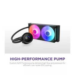 NZXT Kraken Plus RGB 240 Processeur Refroidisseur de liquide tout-en-un 12 cm Noir