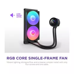NZXT Kraken Plus RGB 240 Processeur Refroidisseur de liquide tout-en-un 12 cm Noir