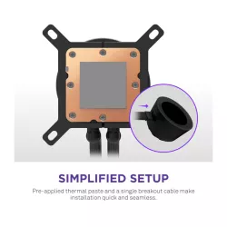 NZXT Kraken Plus RGB 240 Processeur Refroidisseur de liquide tout-en-un 12 cm Noir
