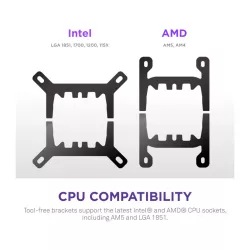 NZXT Kraken Plus RGB 240 Processeur Refroidisseur de liquide tout-en-un 12 cm Noir