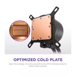 NZXT Kraken Plus RGB 240 Processeur Refroidisseur de liquide tout-en-un 12 cm Noir