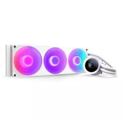 NZXT Kraken Plus 360 RGB Processeur Refroidisseur de liquide tout-en-un Blanc 1 pièce(s)