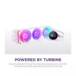 NZXT Kraken Elite 420 RGB Processeur Refroidisseur de liquide tout-en-un 14 cm Blanc 1 pièce(s)
