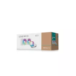 DeepCool LE240 V2 Processeur Refroidisseur de liquide tout-en-un 12 cm Blanc