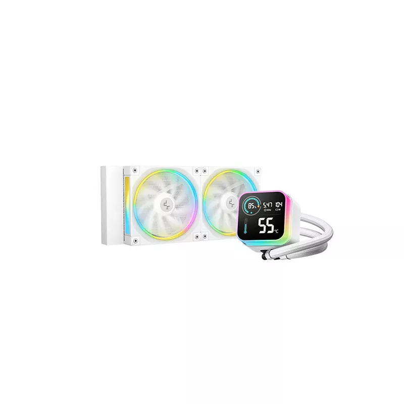 DeepCool LQ240 White Processeur Kit de refroidissement du liquide 12 cm Blanc 1 pièce(s)