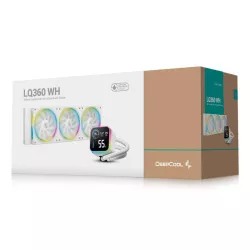 DeepCool LQ360 WH Processeur Kit de refroidissement du liquide 12 cm Noir 1 pièce(s)