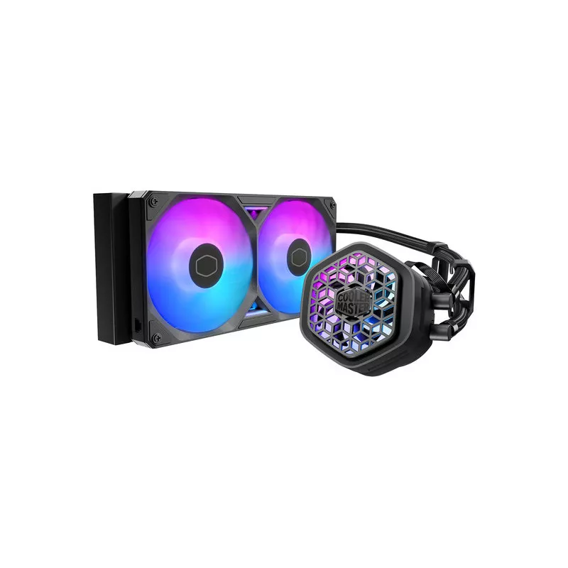 Cooler Master MasterLiquid Atmos II 240 VRM Fan Black Processeur Kit de refroidissement du liquide 12 cm Noir 1 pièce(s)