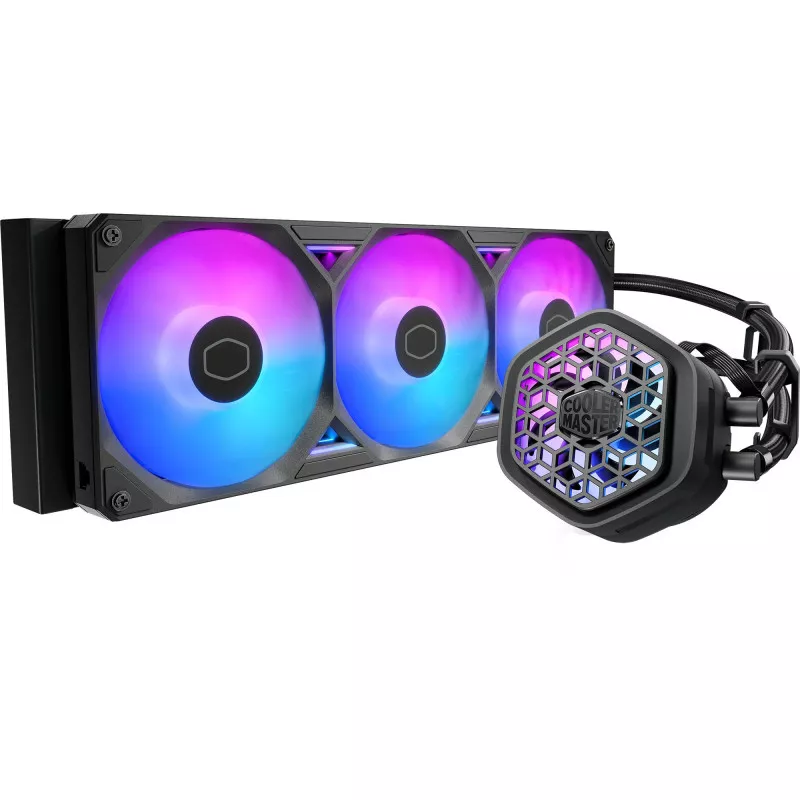 Cooler Master MasterLiquid Atmos II 360 VRM Fan Black Processeur Kit de refroidissement du liquide 12 cm Noir 1 pièce(s)