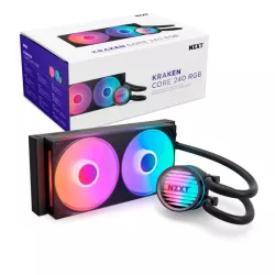 NZXT Kraken Core 240 RGB Processeur Kit de refroidissement du liquide 12 cm Noir 1 pièce(s)