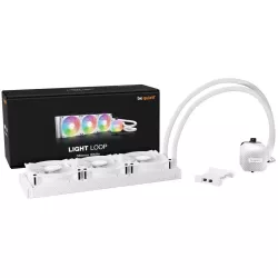 be quiet! Light Loop 360 mm White | Système de refroidissement liquide tout-en-un, 360 mm, blanc, socket Intel et AMD, ARGB