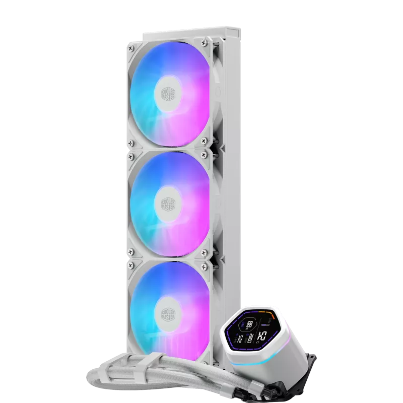 Cooler Master MasterLiquid Core Nex Digital Processeur Kit de refroidissement du liquide 12 cm Blanc