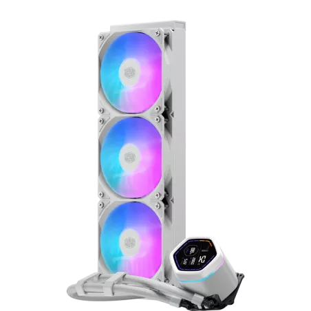 Cooler Master MasterLiquid Core Nex Digital Processeur Kit de refroidissement du liquide 12 cm Blanc