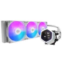 Cooler Master MasterLiquid Core Nex Digital Processeur Kit de refroidissement du liquide 12 cm Blanc