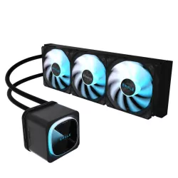 GIGABYTE EAGLE 360 Système de Refroidissement Liquide pour CPU - 3x120mm Ventilateurs ARGB, écran LCD couleur, DAISY-CHAIN…