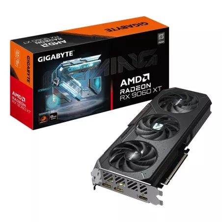 GIGABYTE Radeon RX 9060 XT GAMING 8G Carte Graphique - 8GB GDDR6, 128bit, PCI-E 5.0, 3130 MHz Fréquence du c?ur, 2 x…