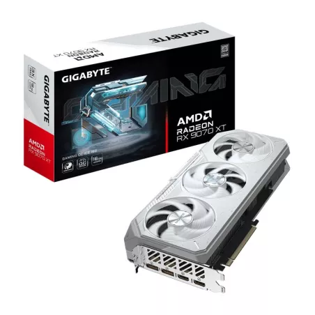 GIGABYTE Radeon RX 9070 XT GAMING OC ICE 16G Carte Graphique - 16GB GDDR6, 256bit, PCI-E 5.0, 3060 MHz Fréquence du c?ur, 2 x…