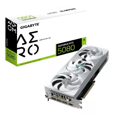 GIGABYTE GeForce RTX 5080 AERO OC SFF 16G Carte graphique - 16 Go GDDR7, 256 bits, PCI-E 5.0, 2730MHz Core Clock, 3 x…
