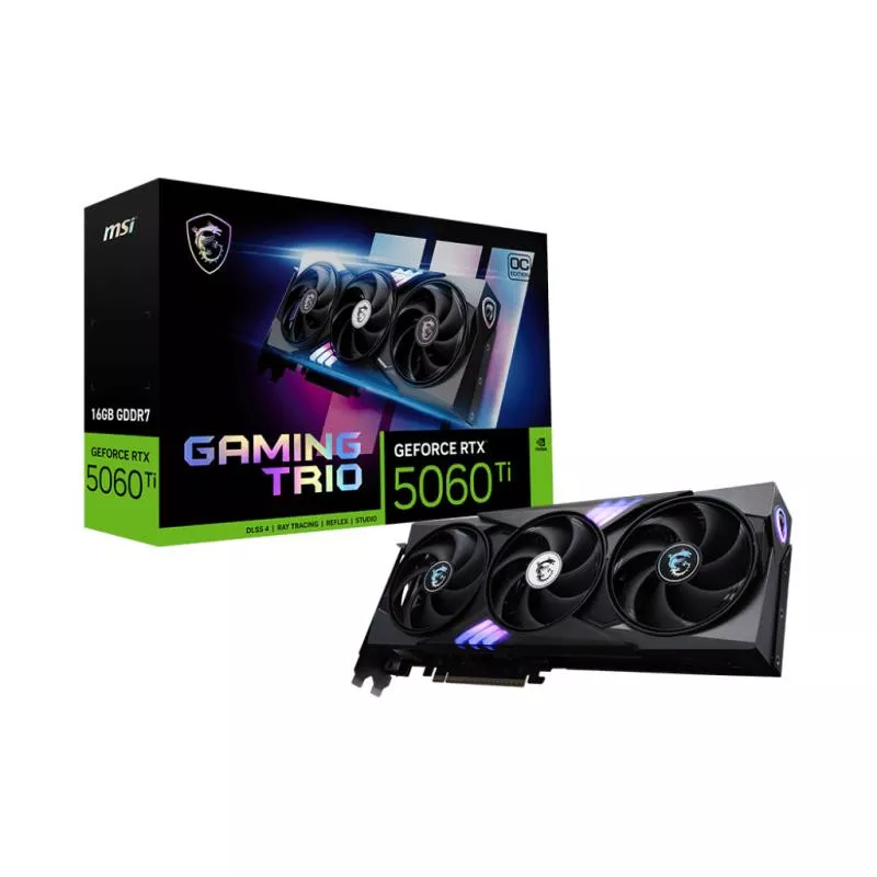 MSI GAMING GeForce RTX 5060 TI 16G TRIO OC NVIDIA 16 Go GDDR7