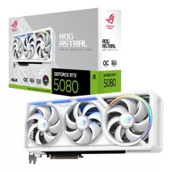 ASUS ROG Astral - -RTX5080-O16G-WHITE NVIDIA GeForce RTX 5080 16 Go GDDR7