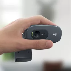 Logitech 960-001063 webcam 3 MP 1280 x 720 pixels USB Gris, Gris foncé