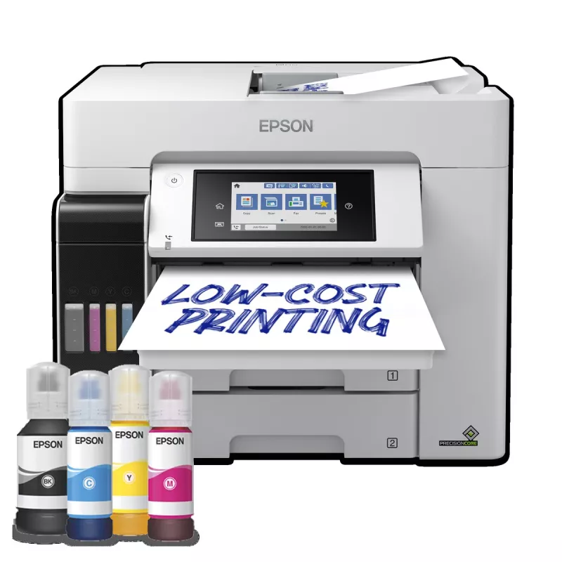 EPSON EcoTank ET-5885 BlueAngel MFP 4en1 Jet encre coul A4 rechargeable 25ppm/25ppm,R-V imp-scanne,chargeur…