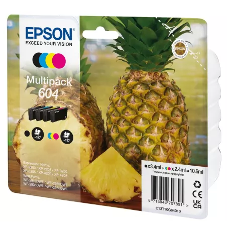 EPSON Multipack 4-colours Ananas 604 Ink 1 x 3.4 ml… | MonPC.Store
